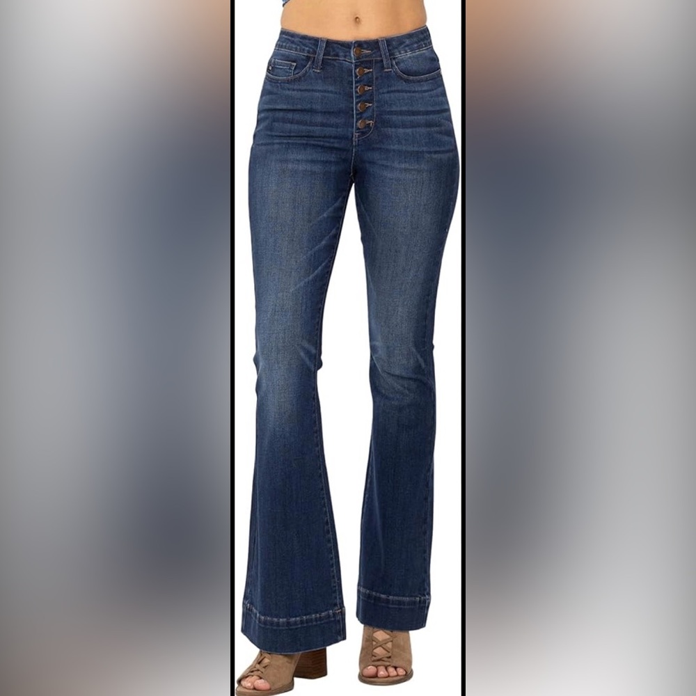 Judy Blue Dark Trouser Flares